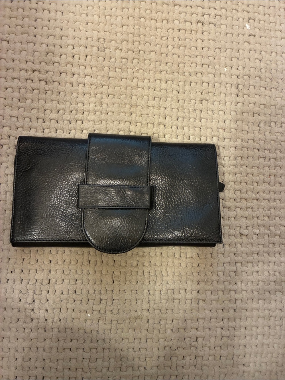 Kate Landry Black Leather Card‎ Wallet
